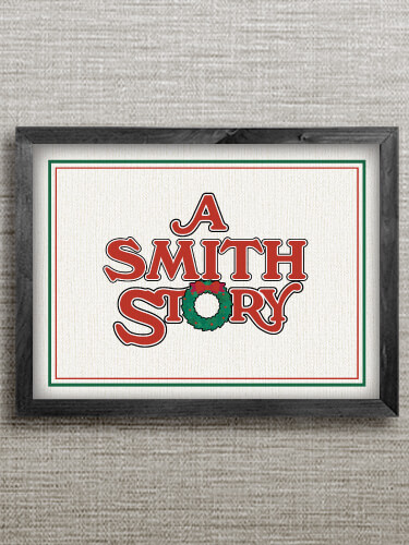 Black Christmas Story Personalized framed-wall-art-1 