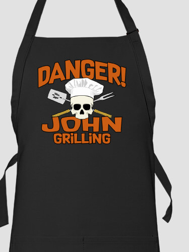 Danger Grilling Black Apron