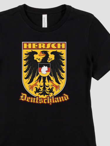 Black German Eagle Personalized premium-ladies-tshirt 