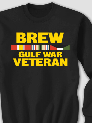 Gulf War Veteran Black Adult Sweatshirt