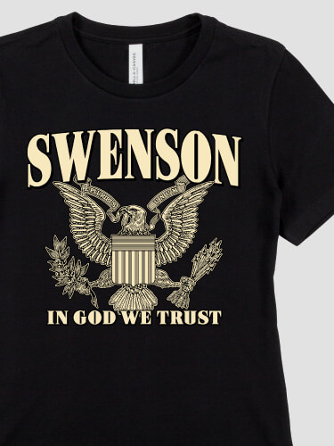 Black In God We Trust Personalized premium-ladies-tshirt 