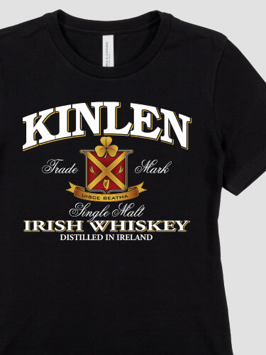 Black Irish Whiskey Personalized premium-ladies-tshirt 