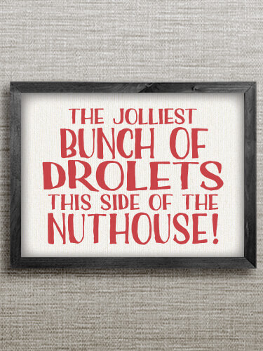 Jolliest Bunch Black Framed Wall Art 16.5 x 12.5