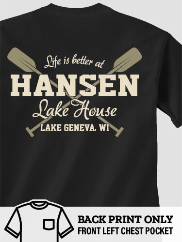 Lake House Black Adult Pocket T-Shirt
