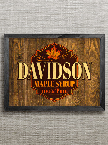 Maple Syrup Black Framed Wall Art 16.5 x 12.5