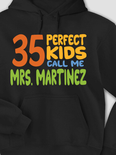 Perfect Kids Black Adult Hooded Sweatshirt