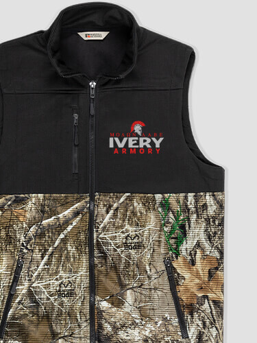 Armory Black/Realtree Camo Embroidered 2-Tone Camo Vest