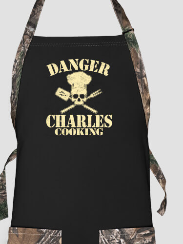 Cooking Danger Black/Realtree Camo 2-Tone Camo Apron