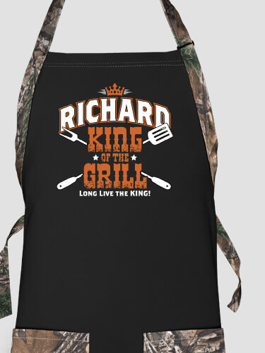 King of the Grill Black/Realtree Camo 2-Tone Camo Apron