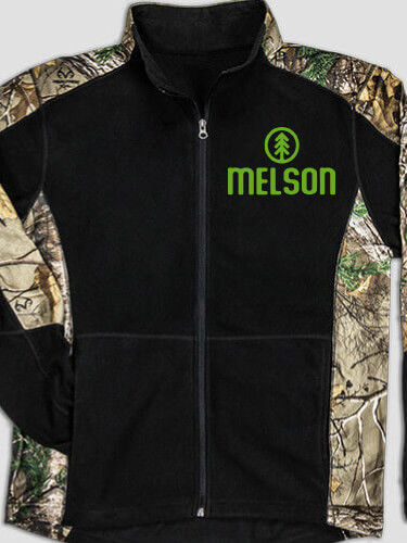 Pine Tree Black/Realtree Camo Camo Microfleece Full Zip Jacket