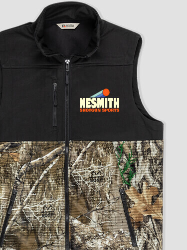 Shotgun Sports Black/Realtree Camo Embroidered 2-Tone Camo Vest