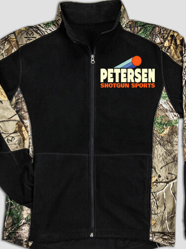 Shotgun Sports Black/Realtree Camo Camo Microfleece Full Zip Jacket