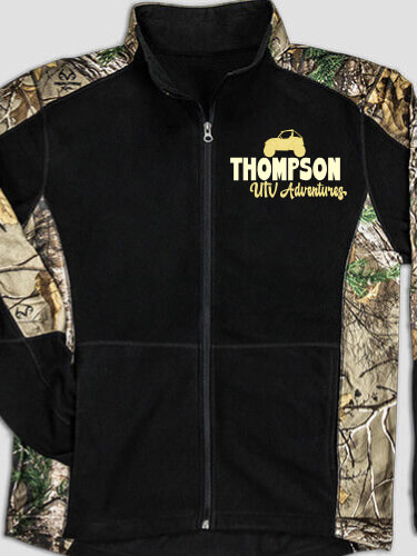 UTV Adventures Black/Realtree Camo Camo Microfleece Full Zip Jacket