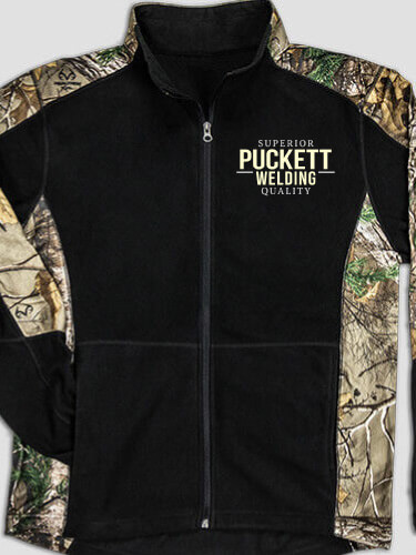 Welding Black/Realtree Camo Camo Microfleece Full Zip Jacket