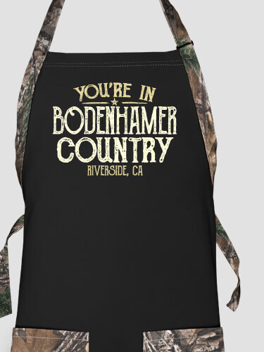 Your Country Black/Realtree Camo 2-Tone Camo Apron