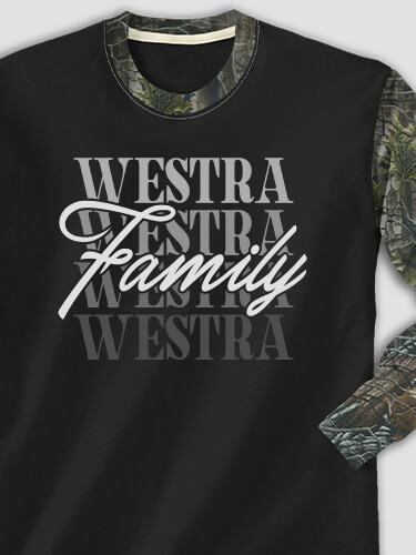 Family Repeat Black/SFG Camo Adult 2-Tone Camo Long Sleeve T-Shirt