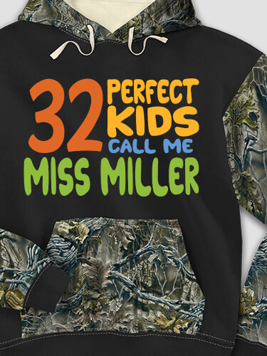 Perfect Kids Black/SFG Camo Adult 2-Tone Camo Hooded Sweatshirt