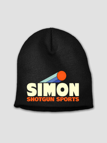 Shotgun Sports Black Embroidered Beanie