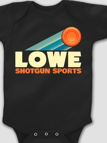 Shotgun Sports Black Baby Bodysuit