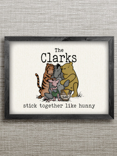 Stick Together Black Framed Wall Art 16.5 x 12.5