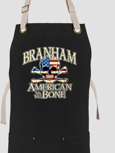 American to the Bone Black/Stone Canvas Work Apron