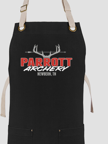 Archery Black/Stone Canvas Work Apron