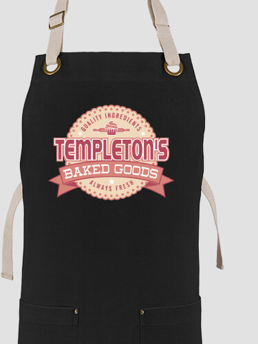 Baked Goods Black/Stone Canvas Work Apron