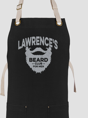 Beard Club Black/Stone Canvas Work Apron