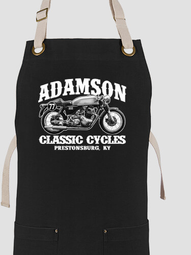 Classic Cycles Black/Stone Canvas Work Apron