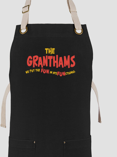 DysFUNctional Family Black/Stone Canvas Work Apron