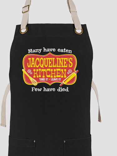 Few Have Died Kitchen Black/Stone Canvas Work Apron