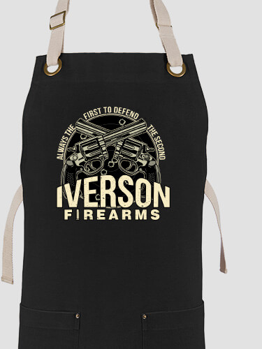 Firearms Black/Stone Canvas Work Apron