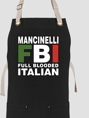 Full Blooded Italian Black/Stone Canvas Work Apron