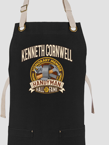 Handyman Hall Of Fame Black/Stone Canvas Work Apron