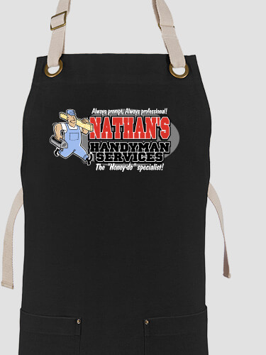 Handyman Black/Stone Canvas Work Apron