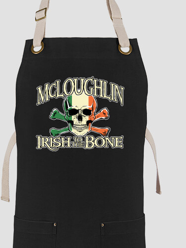 Irish to the Bone Black/Stone Canvas Work Apron