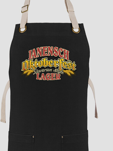 Oktoberfest Lager Black/Stone Canvas Work Apron