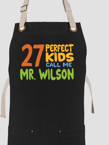 Perfect Kids Black/Stone Canvas Work Apron