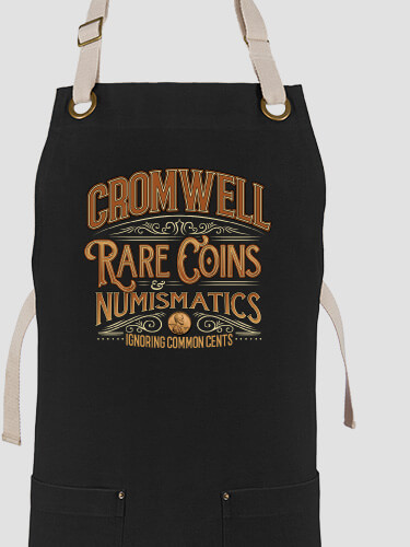 Rare Coins Black/Stone Canvas Work Apron