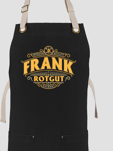 Rotgut Whiskey Black/Stone Canvas Work Apron