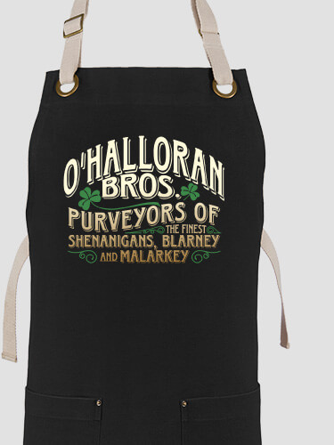 Shenanigans Black/Stone Canvas Work Apron