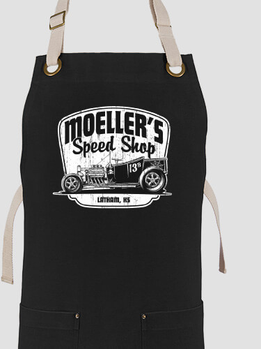 Speed Shop Black/Stone Canvas Work Apron