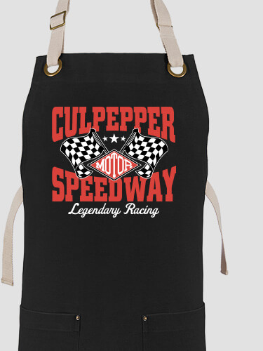 Speedway Black/Stone Canvas Work Apron