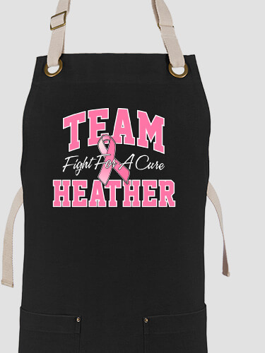 Team Pink Black/Stone Canvas Work Apron