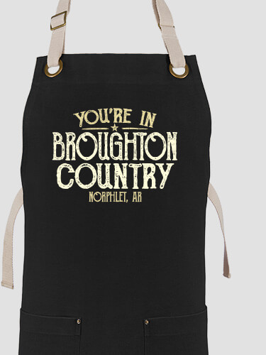 Your Country Black/Stone Canvas Work Apron