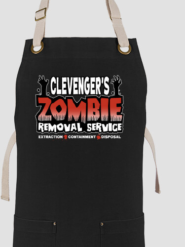 Zombie Removal Service Black/Stone Canvas Work Apron