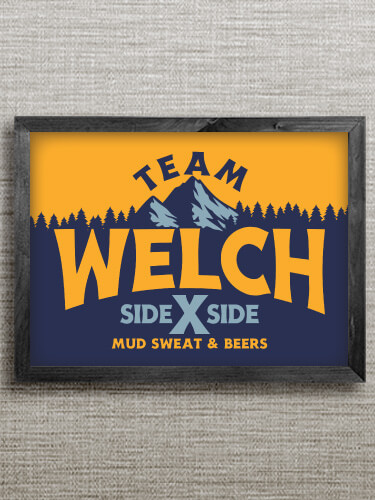 Team Side By Side Black Framed Wall Art 16.5 x 12.5