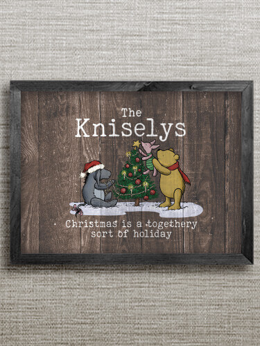 Togethery Holiday Black Framed Wall Art 16.5 x 12.5