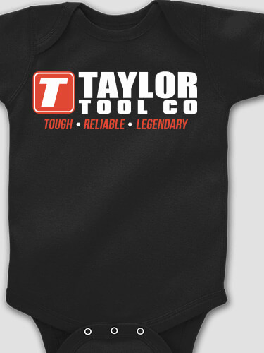 Tool Company Black Baby Bodysuit