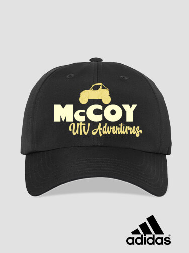 UTV Adventures Black Embroidered Adidas Hat